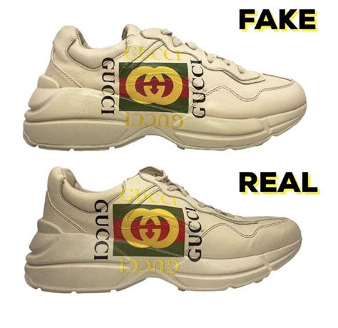 gucci rhyton real vs fake|gucci rhyton stitches.